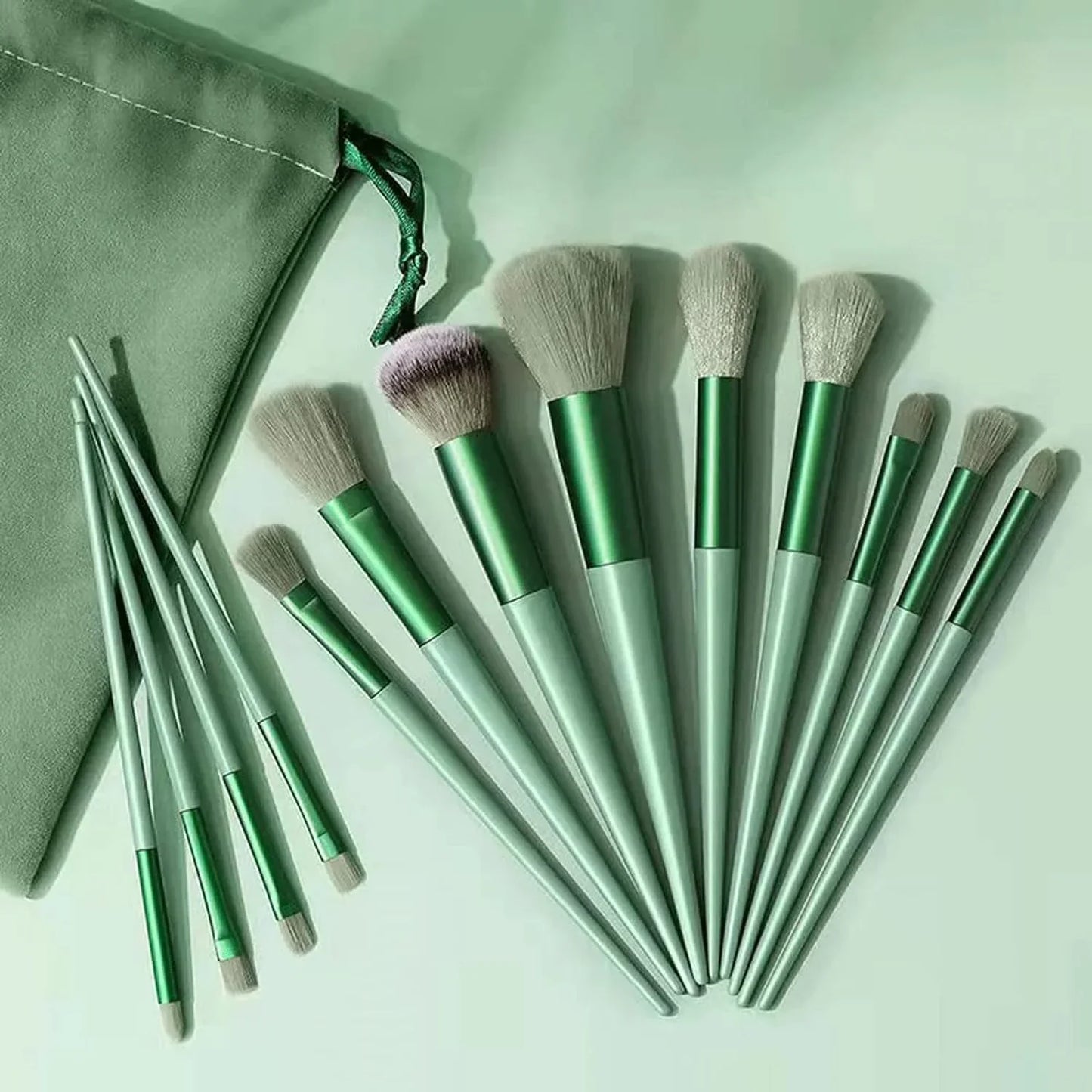 Beautious 13 Pcs Makeup Brush Set Soft hair Loose Powder Eyeshadow Concealer Contour Eyeliner brush Foundation Beauty Cosmetic tools
