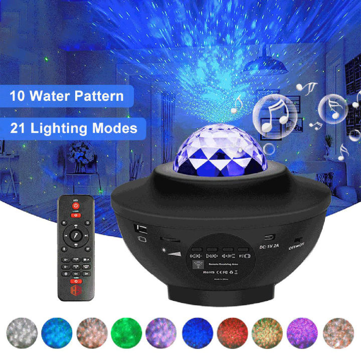 Star Projector,Galaxy Projector Night Light for Bedroom with Remote Control Music Speaker Timer