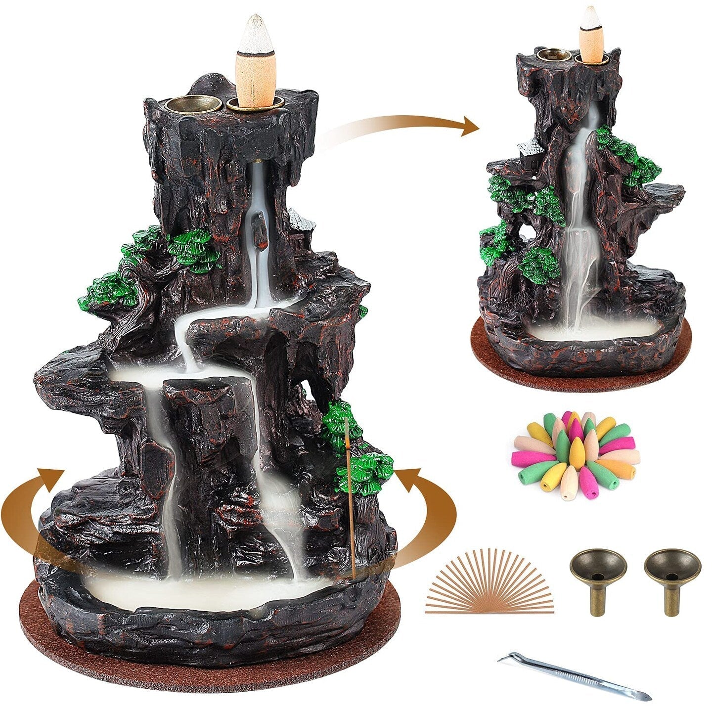 Backflow Incense Holder Waterfall Incense Burner