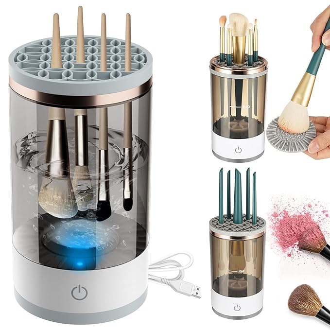 3 in 1 Automatic Makeup Brush Cleaner