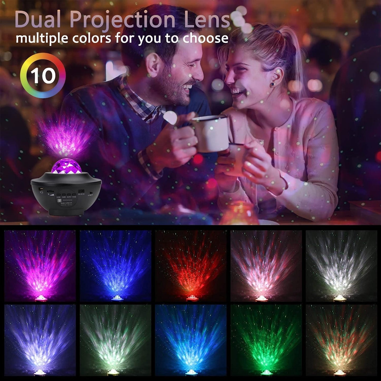 Star Projector,Galaxy Projector Night Light for Bedroom with Remote Control Music Speaker Timer