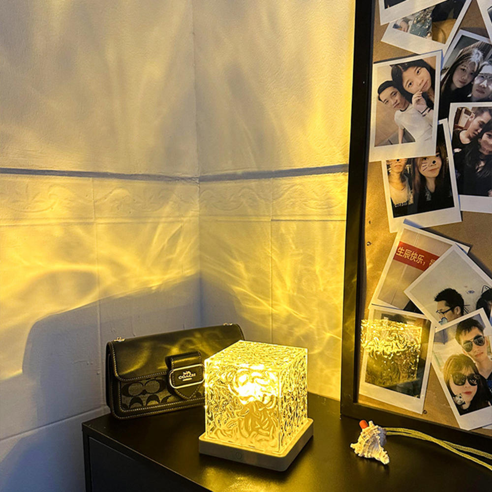Dynamic Rotating Water Ripple Projector Night Light 3/16 Colors