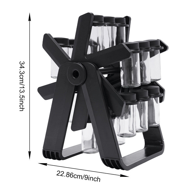 π 360Β° Rotating Spice Rack β Space-Saving Kitchen Organizer πΏπ«