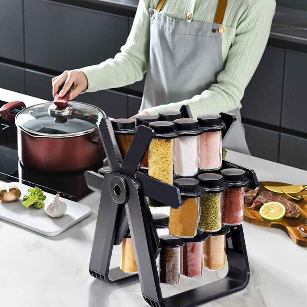 π 360Β° Rotating Spice Rack β Space-Saving Kitchen Organizer πΏπ«