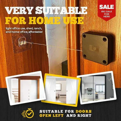 Portable Automatic Door Closer 🚪✨ Stainless Steel