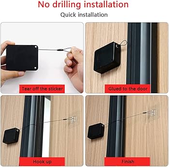 Portable Automatic Door Closer 🚪✨ Stainless Steel