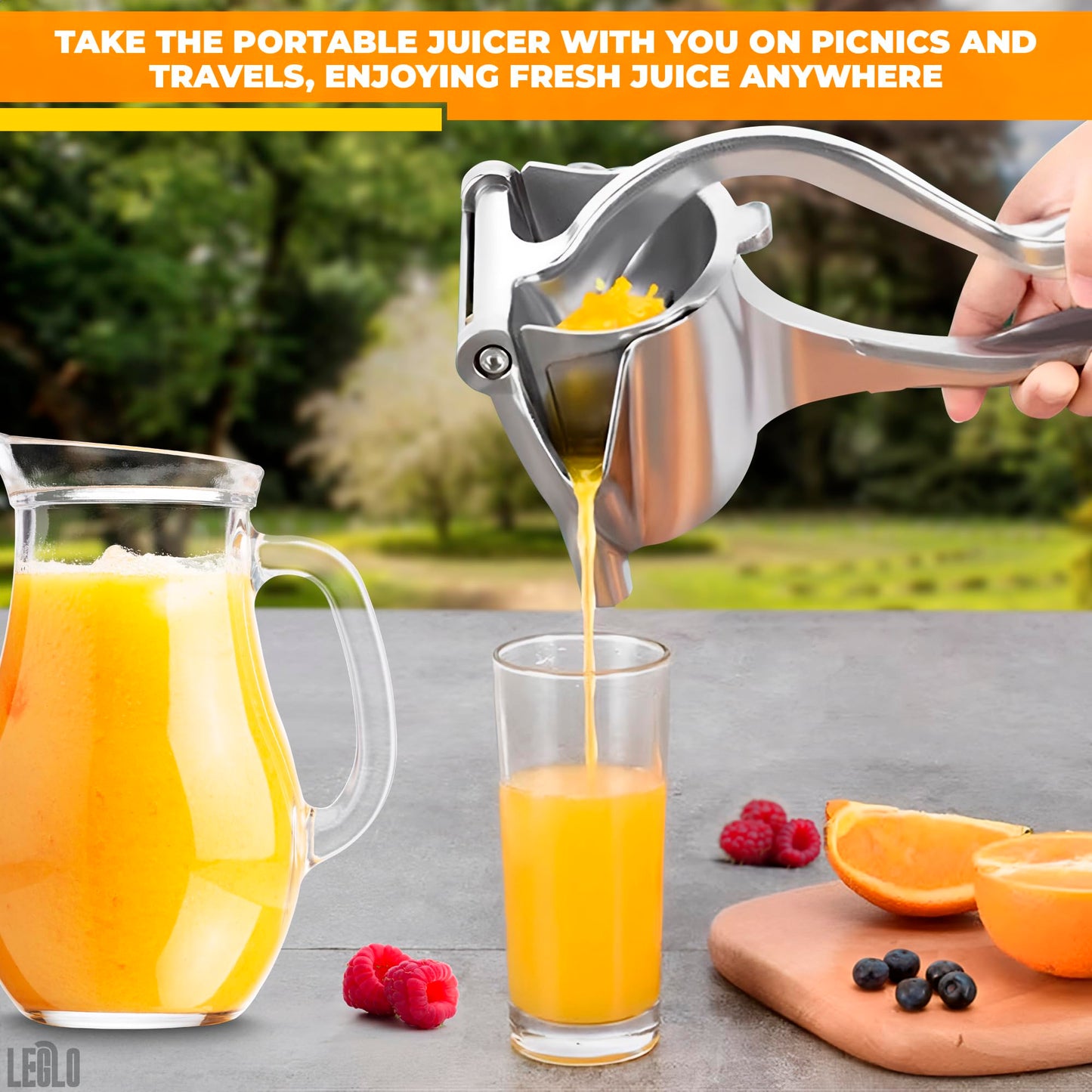 🍊🍋 Stainless Steel Manual Fruit Juicer Press 🍓🍍