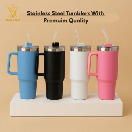 🥤✨ Vohra's Style Premium Sip Tumbler – Cute Color Edition 🌈💗