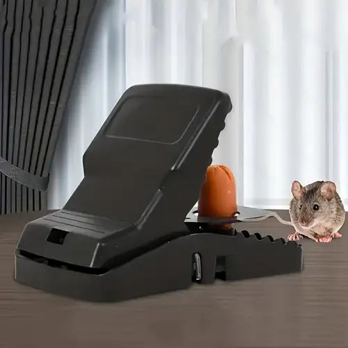 Heavy Duty Mouse Trap 🐭🔒 Durable Plastic Catcher